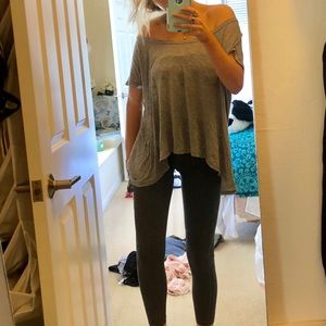 Cute comfy flowy gray soft shirt